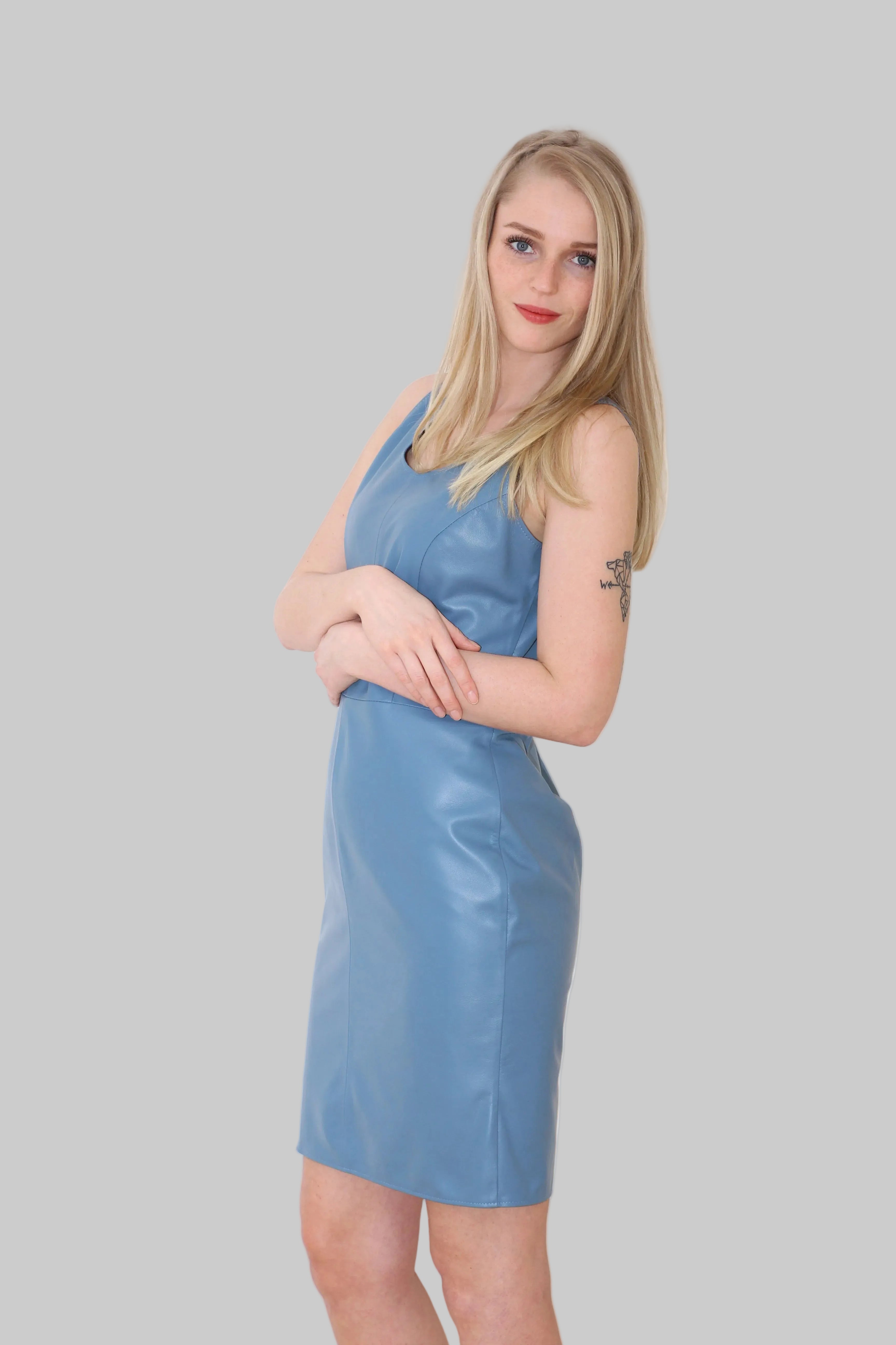 Nappalederkleid in verschiedenen Farben