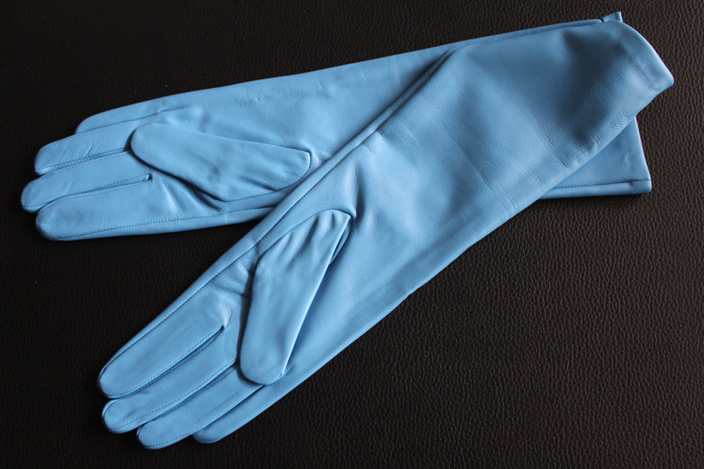 Lederhandschuhe, Luxus. Nappeleder, 40 cm
