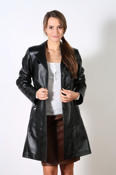 Gehrock aus feinem Nappaleder, Größe 38