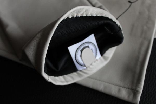 40 cm Lederhandschuhe, Größe XL, hellgrau, Operagloves